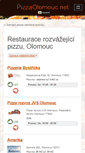 Mobile Screenshot of pizzaolomouc.net